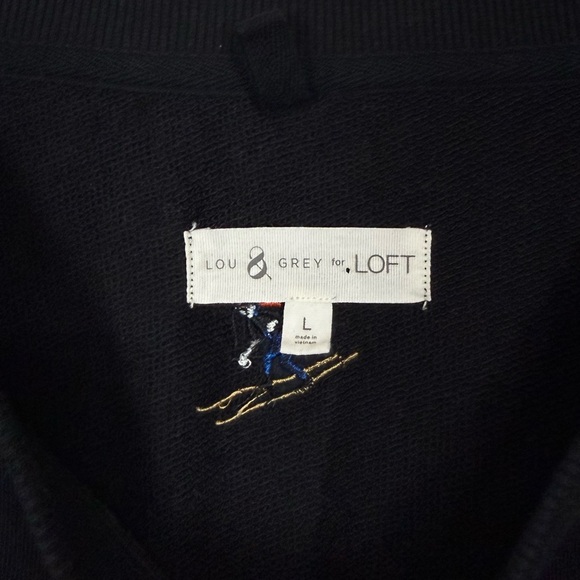 Lou & Grey x Loft Embroidered Ski Sweatshirt Pants Set - Picture 5 of 14